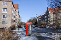 Krysset Schwachs gate/Jacob Aalls gate på Fagerborg. Foto: Leif-Harald Ruud (2013).