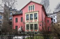 Knut Hamsun bodde i årene 1902–1904 i denne villaen i Thereses gate 49. Foto: Leif-Harald Ruud (2017).