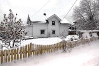 «Høydal» i Øvre Prinsdals vei 65 var tidligere husmannsplass under Lerdal. Foto: Leif-Harald Ruud (2021)