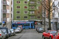 Thereses gate sett fra Johannes Bruns gate. Foto: Leif-Harald Ruud (2008).