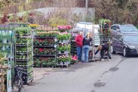 Nordstrand hagesenter hadde innkjøring fra Nøttekneika, men adresse til Rosendalsveien. Foto: Leif-Harald Ruud