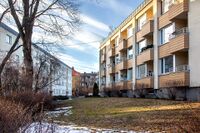 Boligblokker mellom Anton Schjøths gate og Vallegata. Foto: Leif-Harald Ruud (2019).