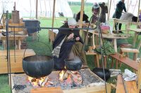 Matlaging på middelaldervis. Foto: Chris Nyborg (2015).