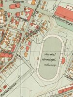 Kroken, deler av Hølandsgata som ble revet for byggingen av Jordal Amfi.