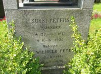 Kunstneren Otto Wilhelm Peters' gravminne på Drøbak kirkegård. Foto: Stig Rune Pedersen