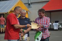 Overlevering av «Portørenga», fra Norsk Maritimt Museum til Kragerø Kystlag. Foto: Heidi Thöni Sletten (2015).