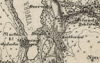 Overudsberget Kongsvinger kart 1883.jpg