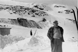 Påslaget ved Langefonn vinterstid. Formann Dahl.