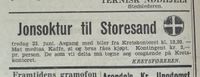 NS feirer jonsok på Storesand under krigen, fredag 23. juni 1944. utklipp uten dato.