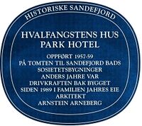 Hvalfangstens Hus - Park Hotel, Strandpromenaden.,