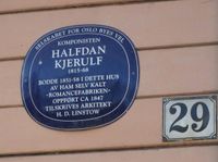 Parkveien 29: Halfdan Kjerulfs hjem. 59.920428° N 10.727473° Ø
