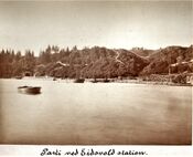 Parti ved Eidsvold station. Jernbanemuseet