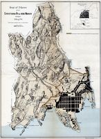 1794/1795: Patroclus Hirch' kart over byen, med løkkene innafor bygrensene.