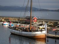 Den klaverte jekta «Pauline» ved kai. Foto: Per Hillesund