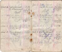 Peder Mathisens handlebok i Fauskevåg Kjøpelag 1941-1947.