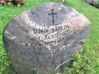 Skuespilleren Per Asplin, opprinnelig fra Tøsnberg, er blant de gravlagte på Ris kirkegård. Foto: Stig Rune Pedersen