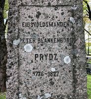 Eidsvoldsmannen Peter Blankenborg Prydz var født 1776.
