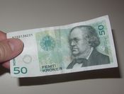 Asbjørnsen har prydet den norske 50 kroner-seddelen siden 1996. Foto: Stig Rune Pedersen