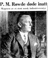 354. Peter Røwde faksimile Aftenposten 1955.JPG