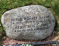 Peter Wessel Zapffes grav på Asker kirkegård. Foto: Stig Rune Pedersen