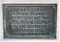 Bærum rådhus mottok Houens diplom i 1930 (for østfløyen). Foto: Stig Rune Pedersen
