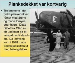 Lodestar på trerullebanen 1946.