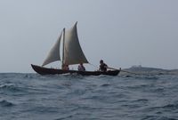 «Portørenga», rekonstruksjon etter arkeologisk funn ved Portør i 1981. Foto: Heidi Thöni Sletten (2015).