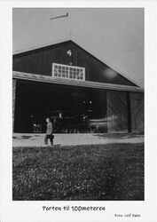 Porten til 100-meteren.