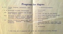 Program for Strømmen 17 mai 1956. Kilde Roland Sannes.