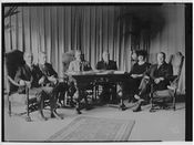 Programrådet til Kringkastingsselskapet A/S i 1925. Anders Beer Wilse/Galleri NOR.