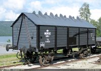 Pudrettvogn Lg1-11450_01-b. Restaurert av Norsk Jernbaneklubb NJK, nå på Krøderbanen museumsjernbane.