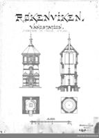 Røkenviken vandstation 1900. Pumpestasjon for damplokomotiver. Kilde Jernbanemuseet