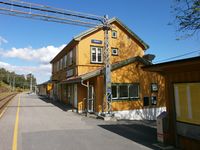 Stasjonsbygningen i 2015. Foto: Chris Nyborg