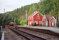 Valebø 993, Valebø stasjon. Foto: Roy Olsen (2001).