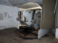 15cm kanon i Singelfjellet fra innsiden. Foto: Tommy Gildseth (2013).