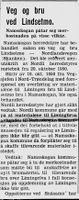 5. Referat fra Namsskogan herredsstyre om veg og bru i Namdal Arbeiderblad 28.10.1950.jpg