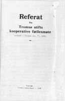 Forsida på protokollen fra fællesmøtet i Tromsø 20. april 1908
