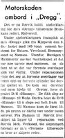 22. Referat fra sjøforklaring om ms Dreggs motorhavari i Namdal Arbeiderblad 28.10.1950.jpg