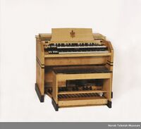 Hammond BC LaFleur-modell fra 1938 som var i bruk fra åpningen til midten av 1960-tallet. Foto: Norsk Teknisk Museum
