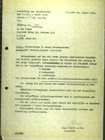 Regning fra Eling Rye Andersen for dusjanlegg til det nye sykehuset "Krankenrevier" stammer fra august 1941.