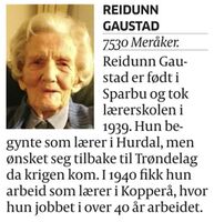 385. Reidunn Gaustad faksimile Aftenposten 2013.jpg