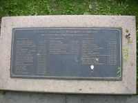 Hans Konrad Andersens navn er innskrevet på minnesmerket på retterstedet på Akershus festning. Foto: Hans-Petter Fjeld