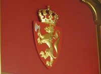 Norges riksvåpen i modell fra 1905