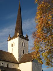 Tårnspiret sto ferdig i 1694. Foto: Hans Hoser (2013).