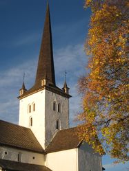 Tårnspiret sto ferdig i 1694. Foto: Hans Hosar (2013).