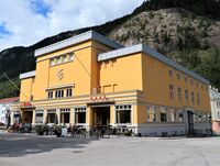 Rjukanhuset (Folkets hus), åpnet i 1930. Foto: Stig Rune Pedersen (2021)