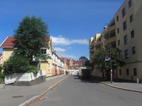 Rolf Hofmos gate på Kampen/Ensjø i Oslo. Foto: Stig Rune Pedersen (2012)
