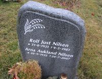 Skuespilleren Rolf Just Nilsen er gravlagt på Nordstrand kirkegård. Foto: Stig Rune Pedersen