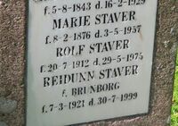 Idrettslederen Rolf Staver (1912-1975) er også gravlagt på Tanum kirkegård. Foto: Stig Rune Pedersen