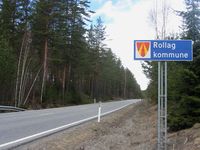 Motiv fra kommunegrensa mellom Flesberg og Rollag ved fylkesvei 40. Foto: Stig Rune Pedersen